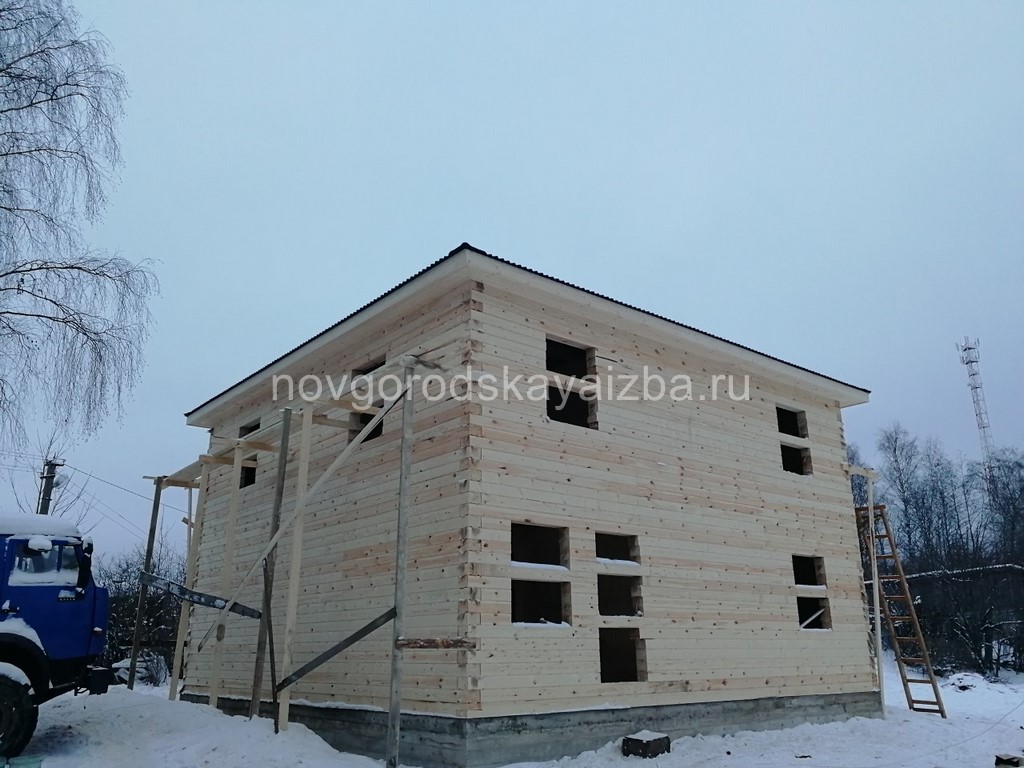 Дома из бруса под усадку