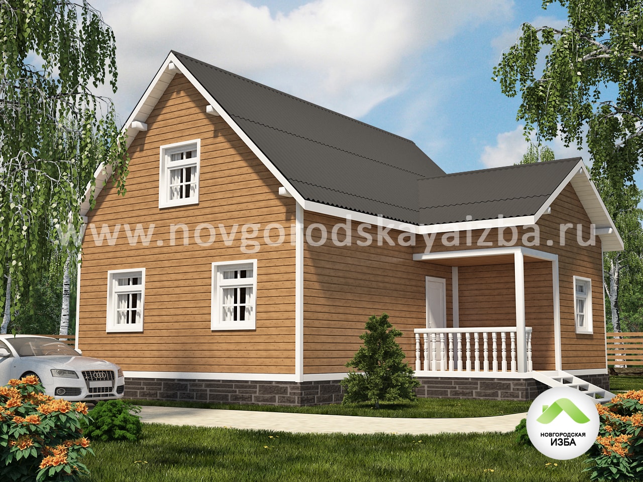 Каркасные дома 8х9 под ключ